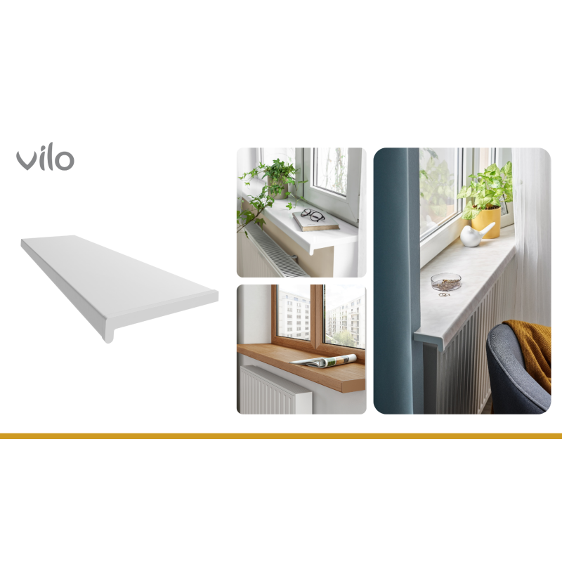 Innenfensterbank Vilo 300/M Weiß 2M