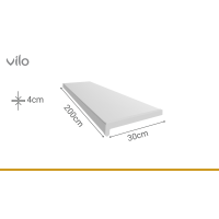 Innenfensterbank Vilo 300/M Weiß 2M