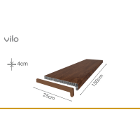 Fensterbank Vilo 250/M Nussbaum 1,5M