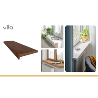Innenfensterbank Vilo 250/M Nussbaum 2M