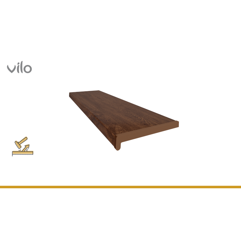 Innenfensterbank Vilo 250/M Nussbaum 2M