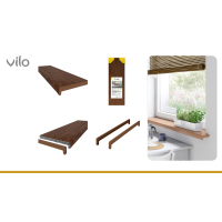 Innenfensterbank Vilo 300/M Nussbaum 2M