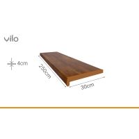 Vilo interior windowsill 30 cm x 250 cm Golden oak