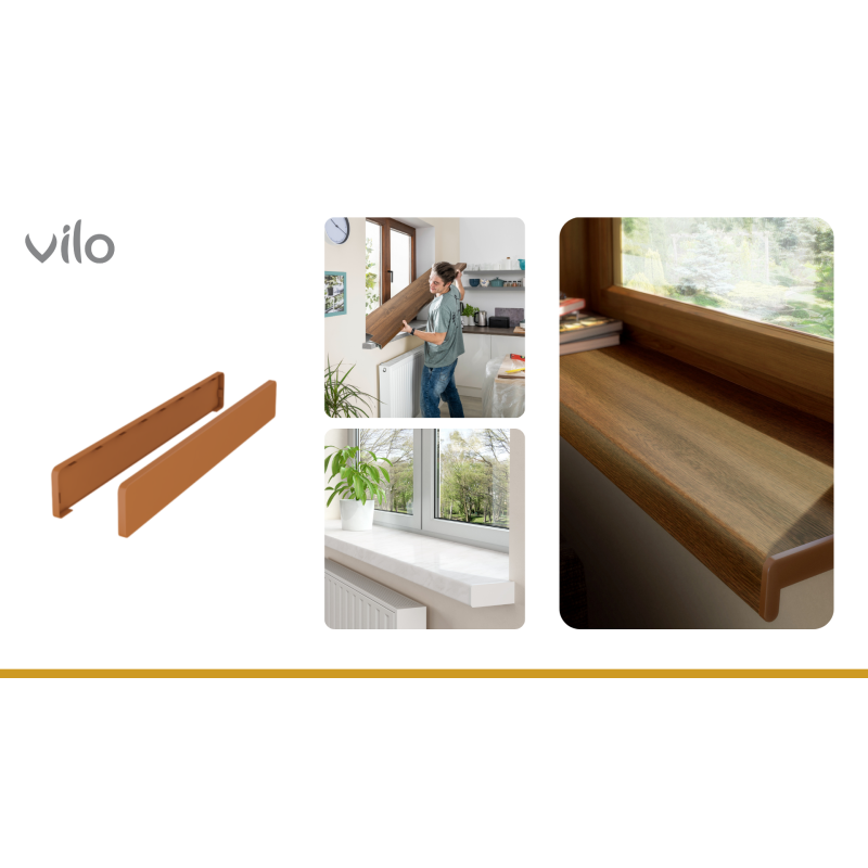 Fensterbankaufsatz 2 Stk pro Packung Vilo Golden Oak 400
