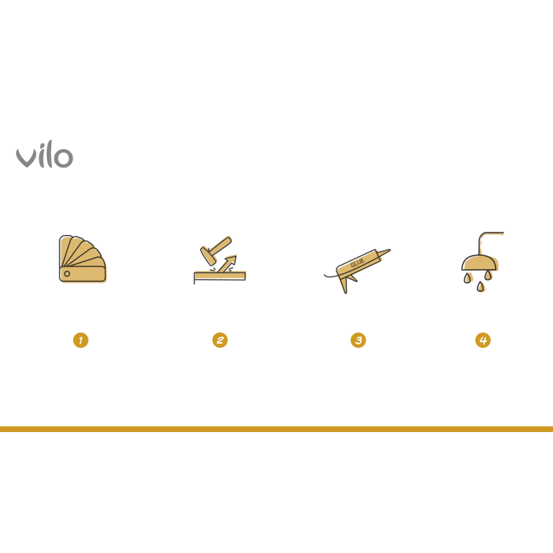 Tapón para alféizar de ventana 2 pzas en paquete Vilo Golden Oak 400
