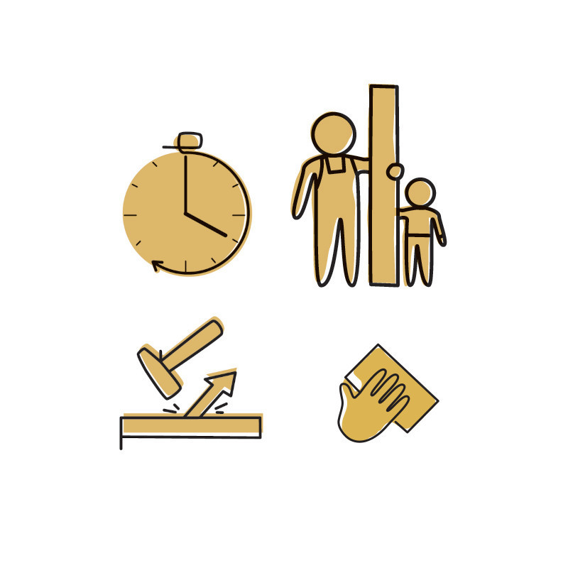 Golden Oak window sill plug (2pcs)