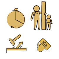 Golden Oak window sill plug (2pcs)