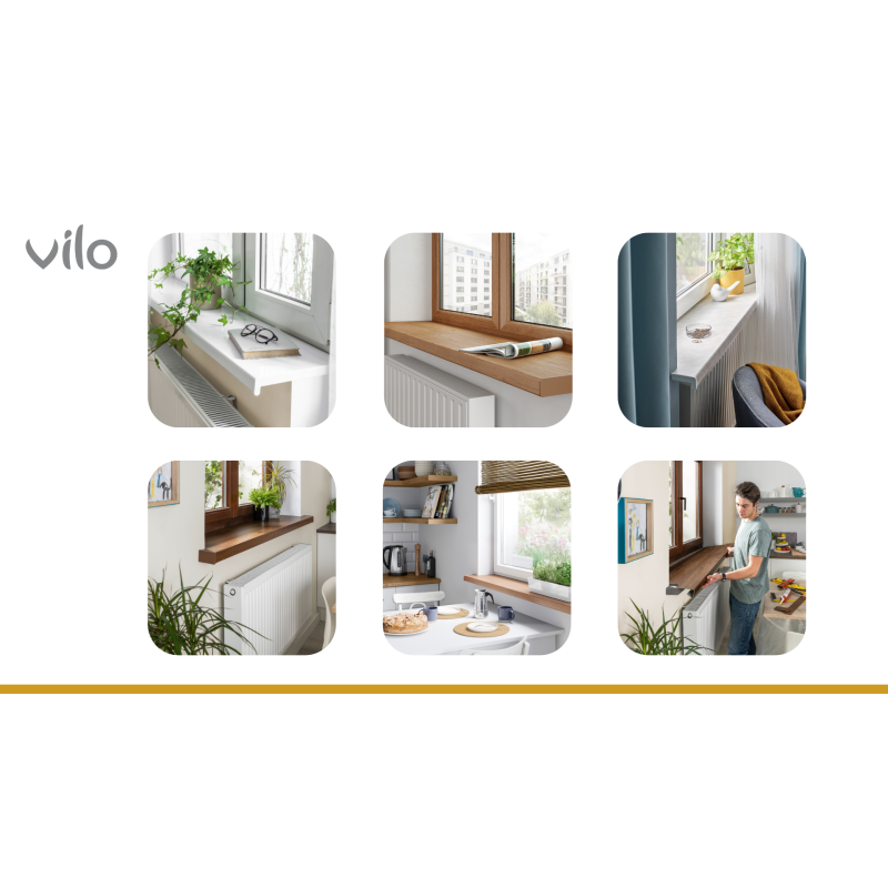 Fensterbankabdeckung 2 Stk pro Packung Vilo Walnuss 420