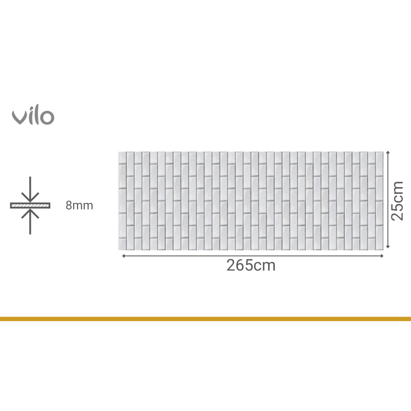 Motivo M WHITE BRICK Dekorative Wandplatten