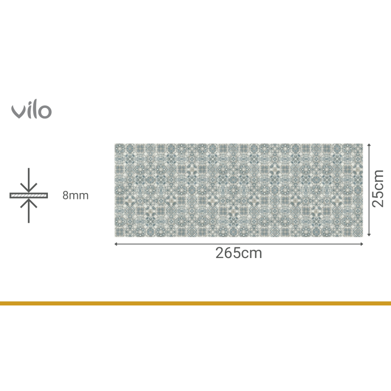 Dekorativní nástěnné panely Motivo ORIENT BLUE MAT