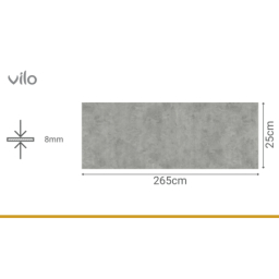 Panele Ścienne PCV do Kuchni Łazienki 265x25cm Panele dekoracyjne na ścianę Motivo CONCRETE STONE