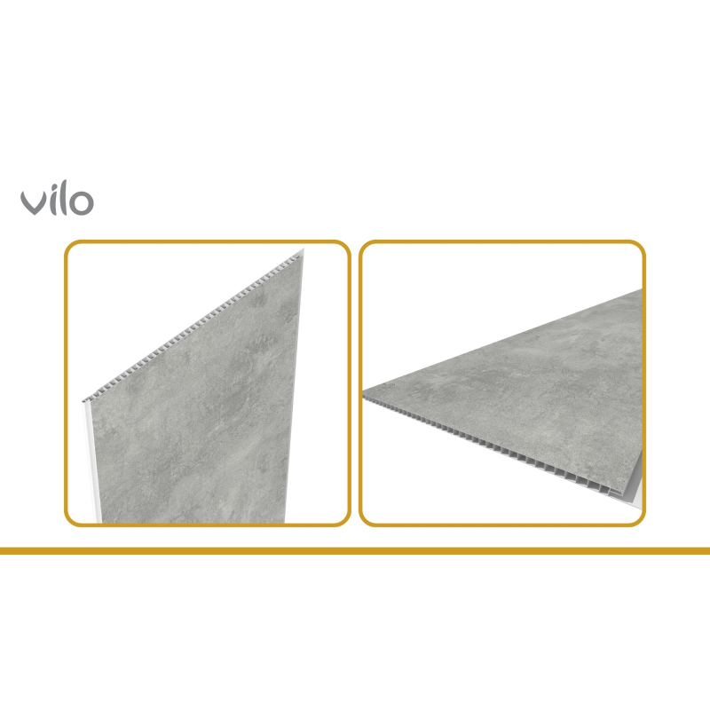 Panele Ścienne PCV do Kuchni Łazienki 265x25cm Panele dekoracyjne na ścianę Motivo CONCRETE STONE