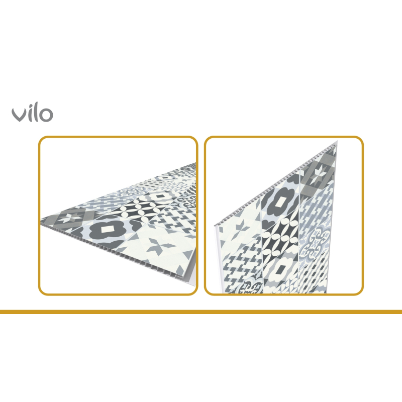 Dekorative Wandpaneele Motivo BLUE PATCHW. MAT