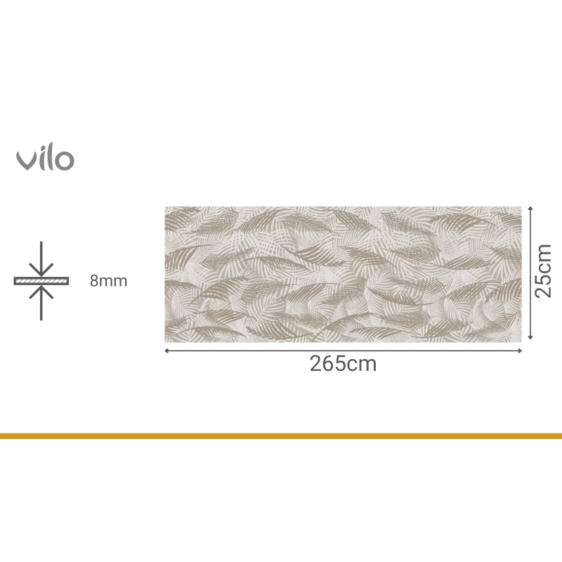 Motivo Panneaux muraux décoratifs TAUPE LEAVES