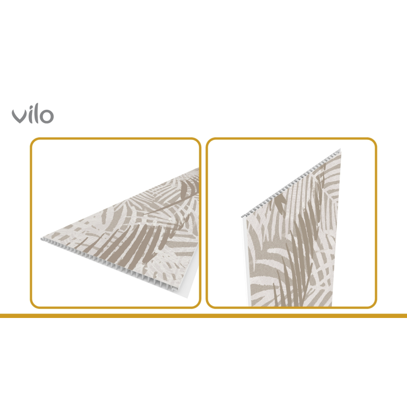 Motivo Panneaux muraux décoratifs TAUPE LEAVES