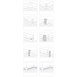 FLEX 521 skirting board connector