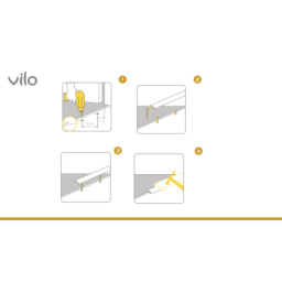 Floor expansion joint strips L30 GOLD 30/93CM