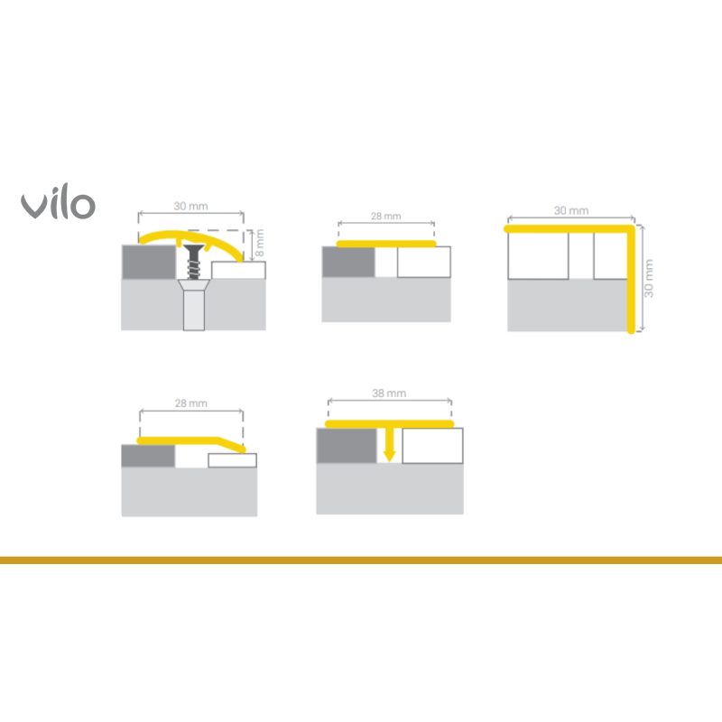L30 ORZECH MAZ 30/93CM laiendusprofiil L30 ORZECH MAZ 30/93CM