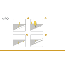 Perfil de junta de dilatación de suelo G110 GOLD 28/93CM