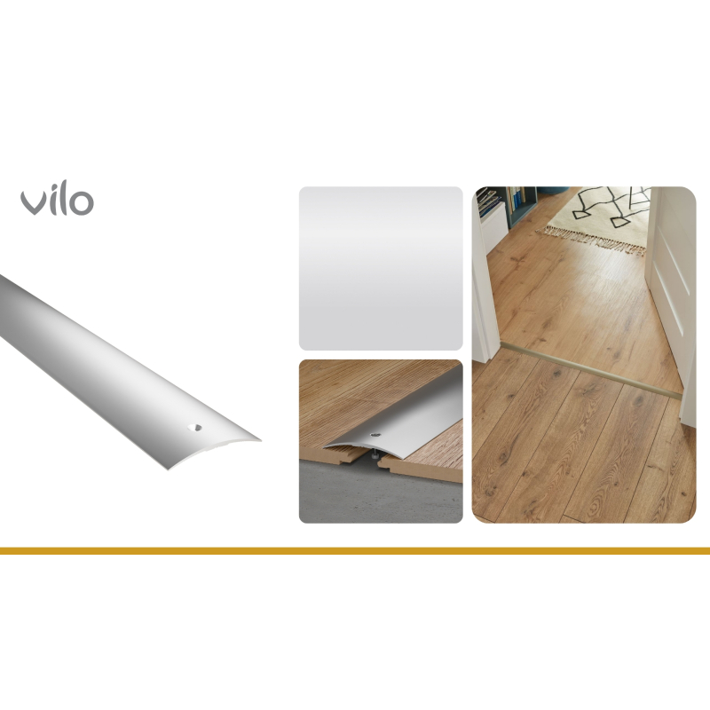 Profilé de joint de dilatation pour sol G112 SILVER 40/93CM