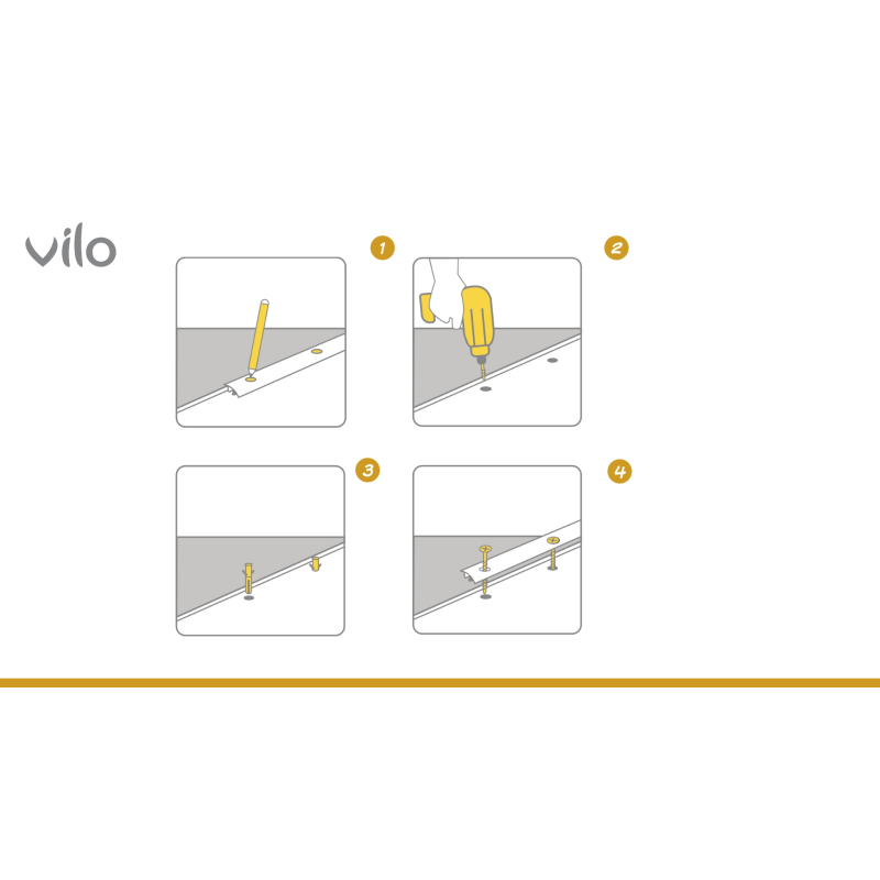 Perfil de junta de dilatación de suelo G140 GOLD 38/93CM