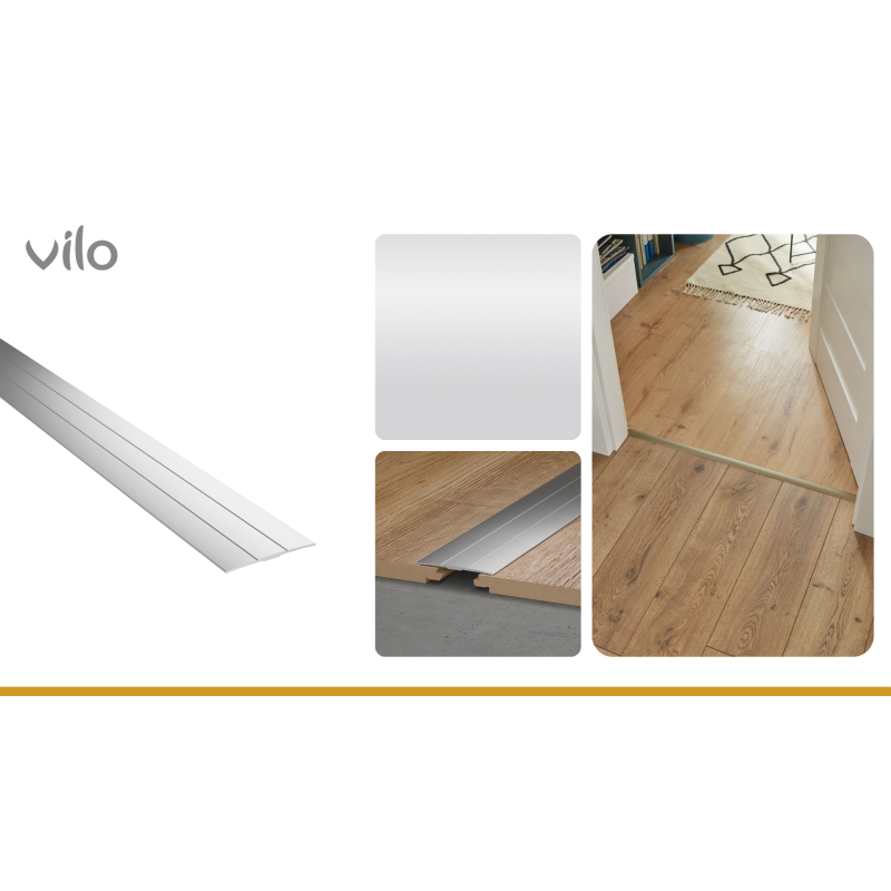 Profilé de joint de dilatation pour sol G140/S SILVER 38/93CM