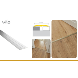Profilé de joint de dilatation pour sol G140/S SILVER 38/93CM