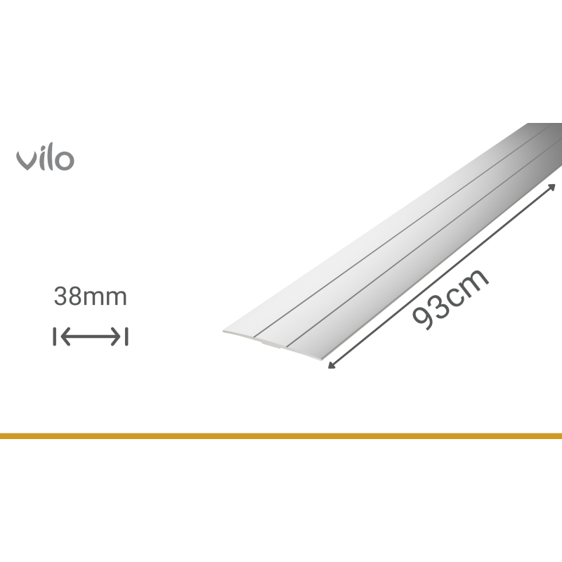 Профіль для з'єднання підлоги G140/S SILVER 38/93CM