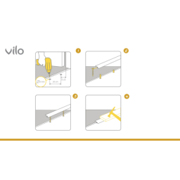 Profilé de joint de dilatation pour sol T35 GOLD 35/93CM