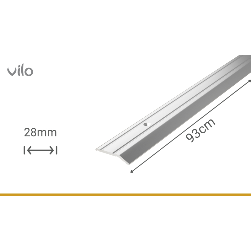 Profilé de joint de dilatation pour sol G84 SILVER 28/93CM