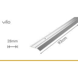 Profilé de joint de dilatation pour sol G84 SILVER 28/93CM