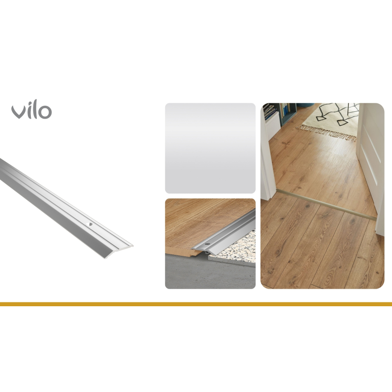 Profilé de joint de dilatation pour sol G84 SILVER 28/186CM