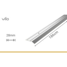 Põrandaliigendiprofiil G84 SILVER 28/186CM