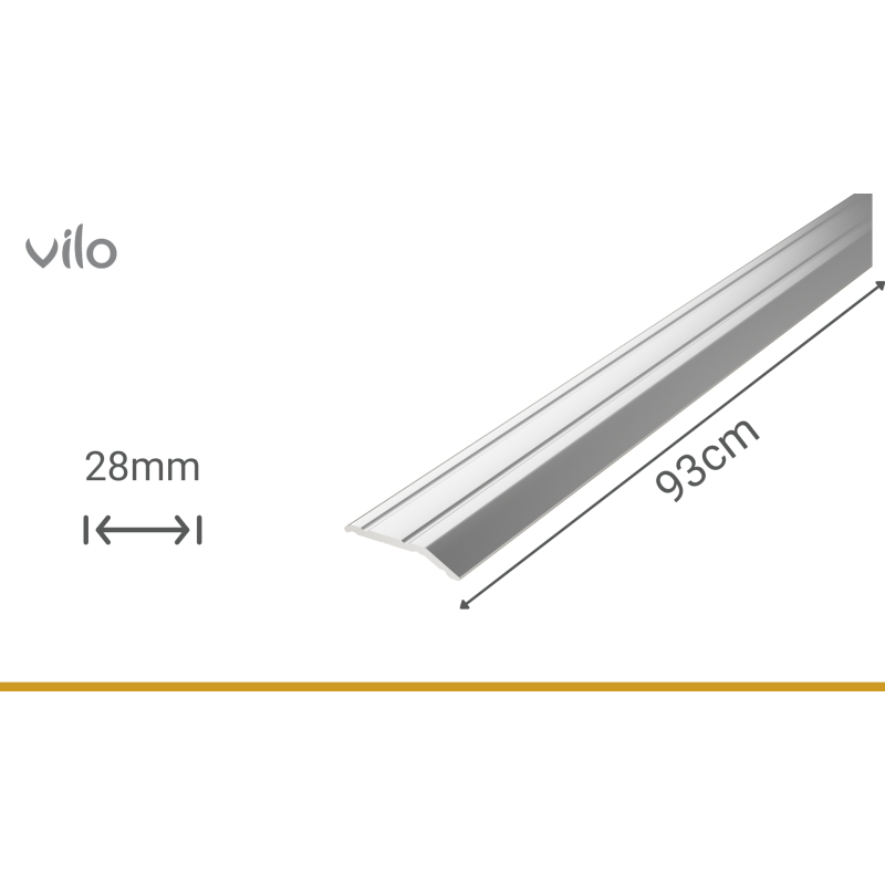 Põrandaliigendiprofiil G84/S SILVER 28/93CM