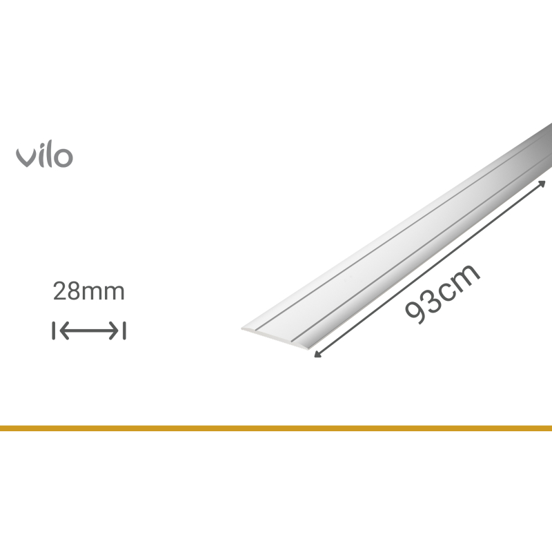 Põrandaliigendiprofiil G109/S SILVER 28/93CM