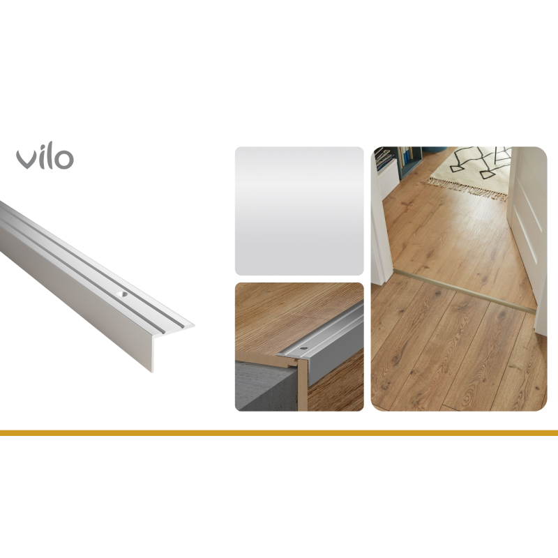 Stair bracket G32 SILVER 25X20/93CM