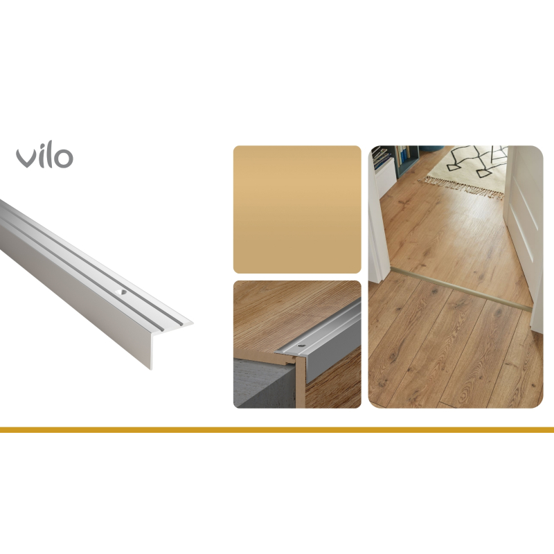 Stair Angle G32 GOLD 25X20/186CM