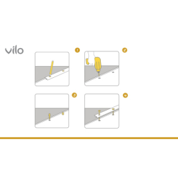 Equerre d'escalier G32 GOLD 25X20/186CM