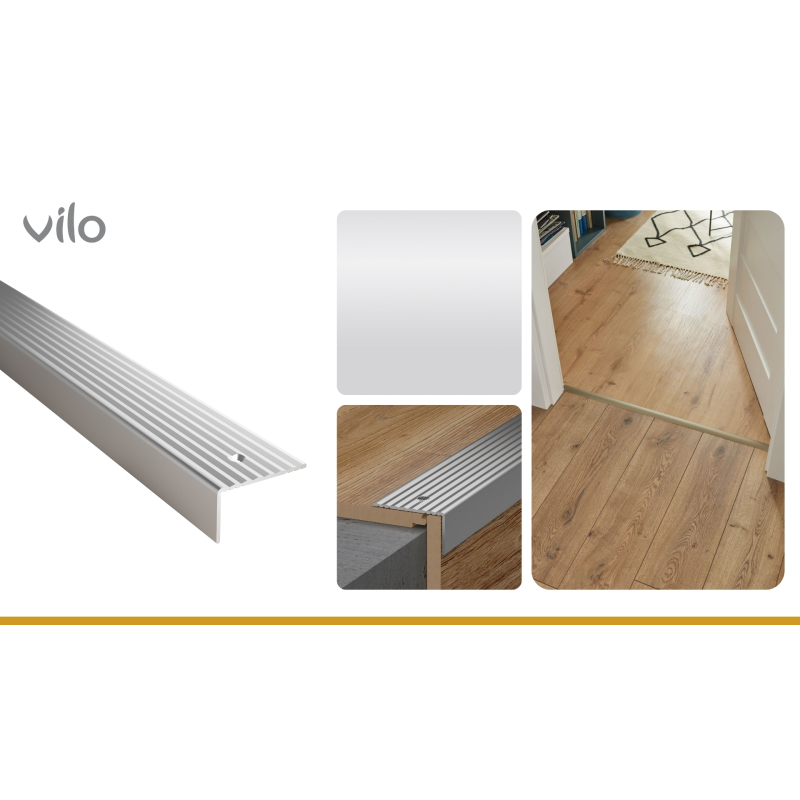 Ángulo de escalera G220 PLATA 37X20/93CM