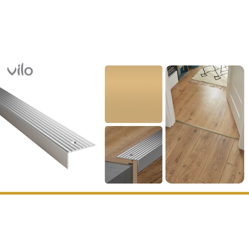 Equerre d'escalier G220 GOLD 37X20/186CM