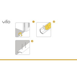Equerre d'escalier G87/S GOLD 30X30/93CM