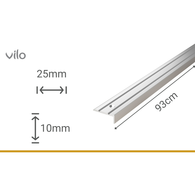 Наконечник для сходів G326 SILVER 25X10/93CM