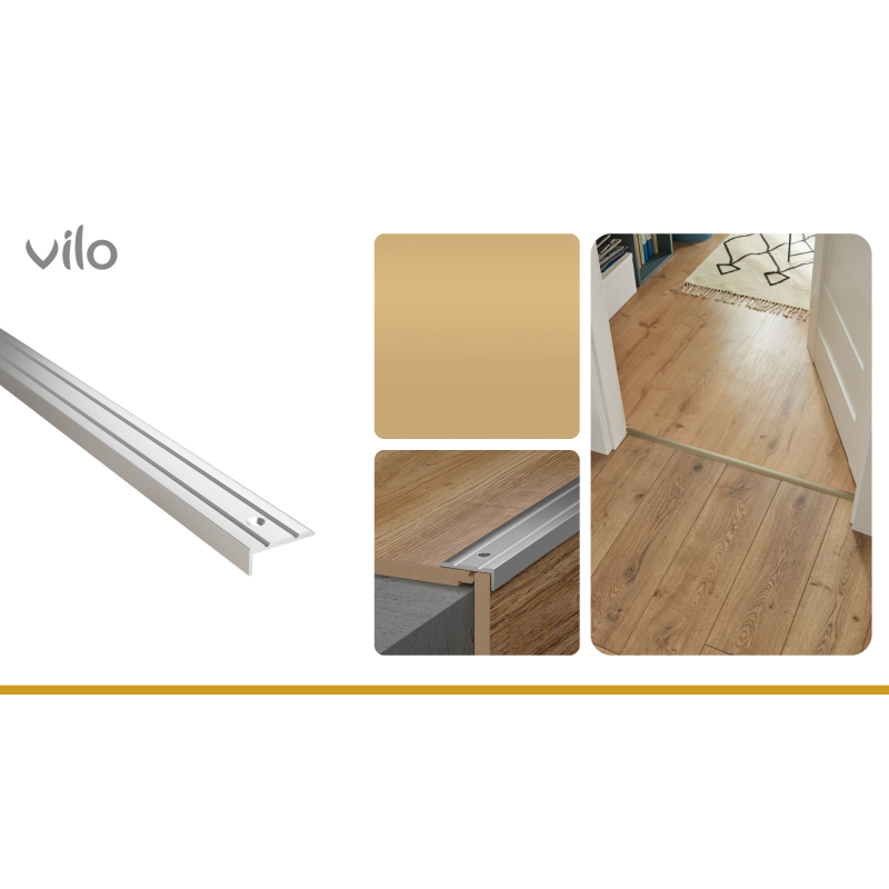 Support d'escalier G326 GOLD 25X10/186CM