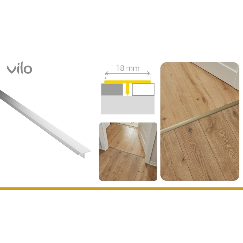 T-BAR 18 ALUMINIO 186CM PLATA
