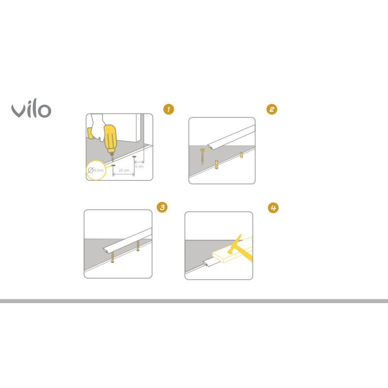 Põrandaliigendiprofiil L30 BLACK 30/186CM