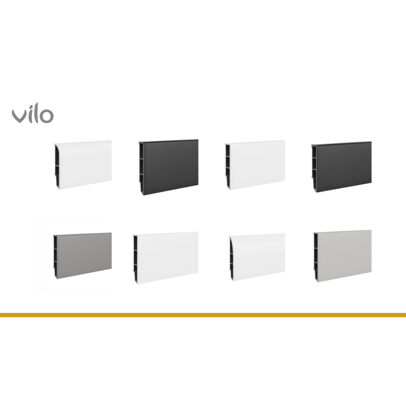 Grīdas apmales dēlis SEMPLA 80 DARK GREY 703 2,4M