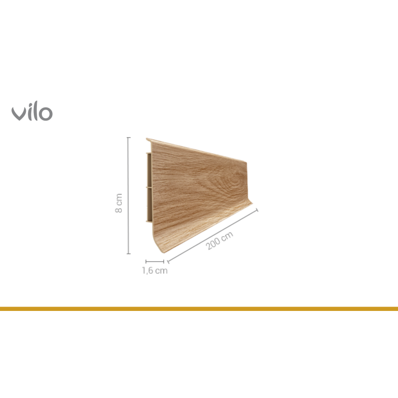 LINELA Sockelleiste 402 WELLINGTON EICHE 2M
