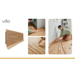 Skirting board LINELA 406 CANBERRA OAK 2M