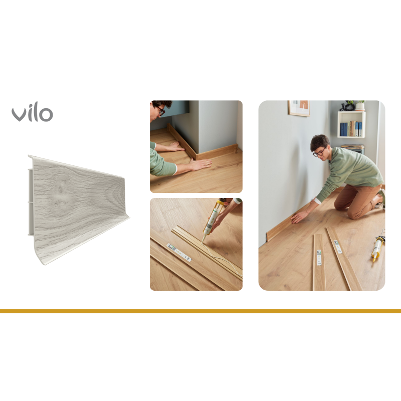 LINELA 409 MELTON OAK 2M grīdlīstes