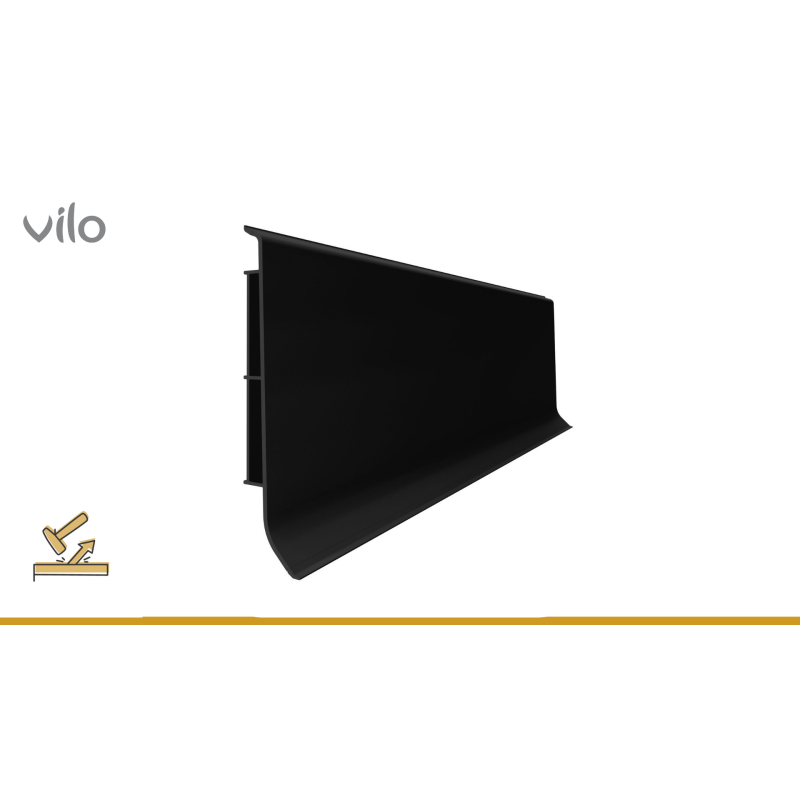 LINELA grīdlīstes 412 BLACK 2M